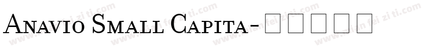 Anavio Small Capita字体转换